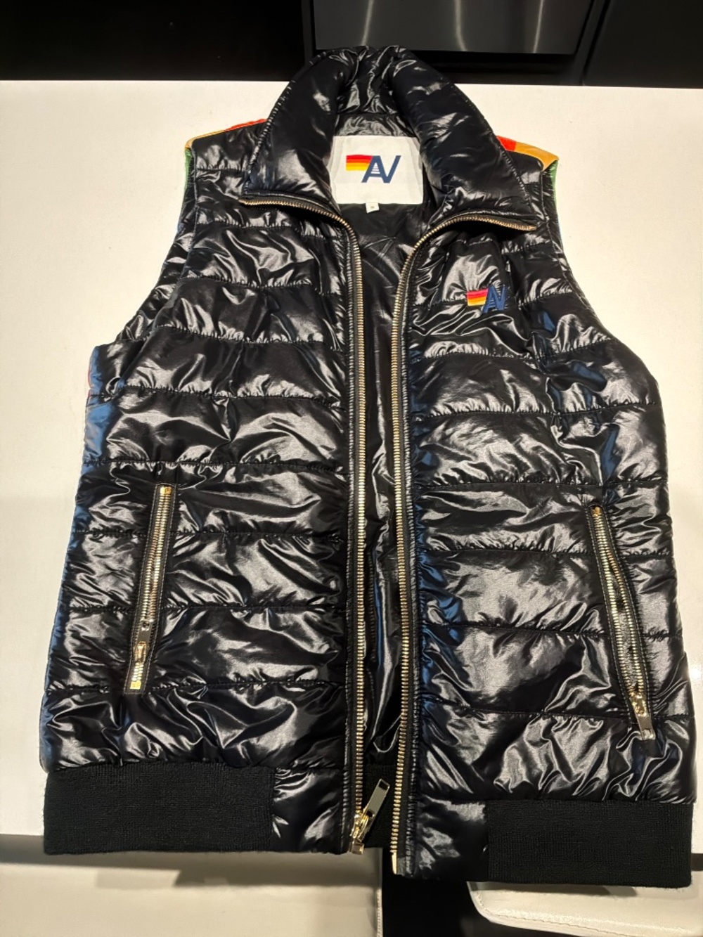 Aviator Nation Rainbow Sunburst Vest Size S - Picture 2 of 3